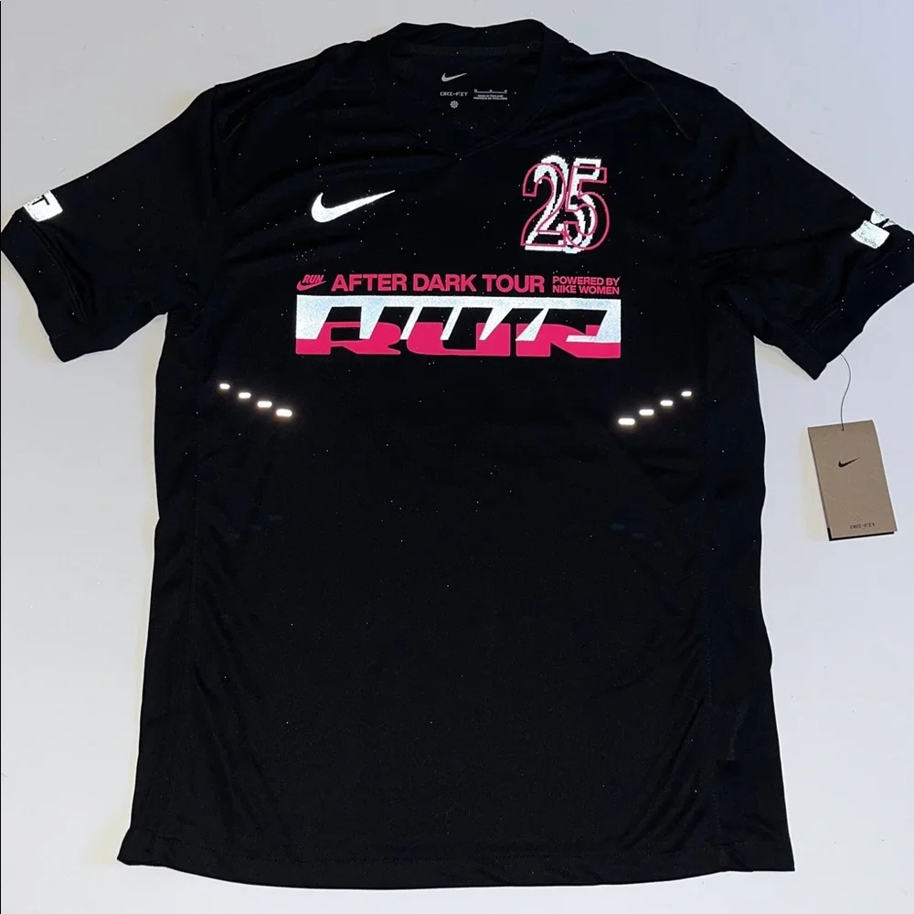 Nike After Dark Tour Dri-FIT soccer  Running Jersey black pink  Women’s M $75
